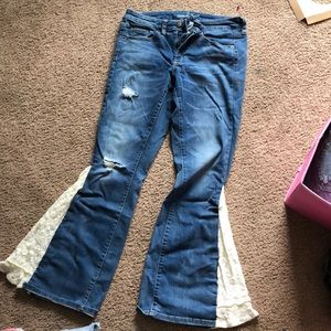 Bell bottom jeans